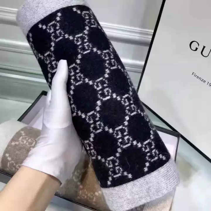 GUCCI ニットジャカードマフラー 男